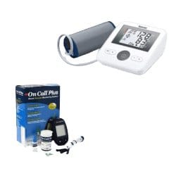 Beurer Bm 27 Tensiomètre A Bras + Glucometre On Call Plus + Stylo + 10 Lancette + 25 Bandlette