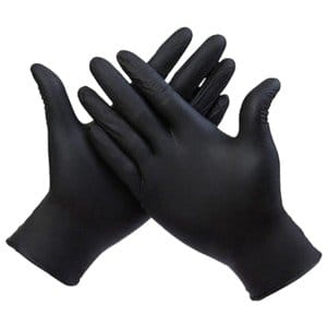 Gants Nitrile Noir - Anti-Allergies