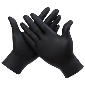Gants Nitrile Noir Complements alimentaire