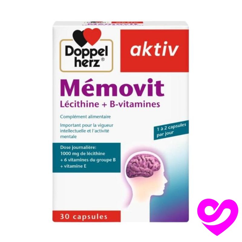 Aktiv Memovit Lécithine + B-vitamines 30 Gélules 1 Aktiv Memovit Lécithine + B-vitamines 30 Gélules