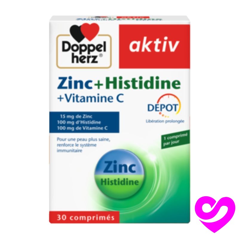 Aktiv Zinc + Histidine + Vitamine C 30 Comprimés 1 Aktiv Zinc + Histidine + Vitamine C 30 Comprimés