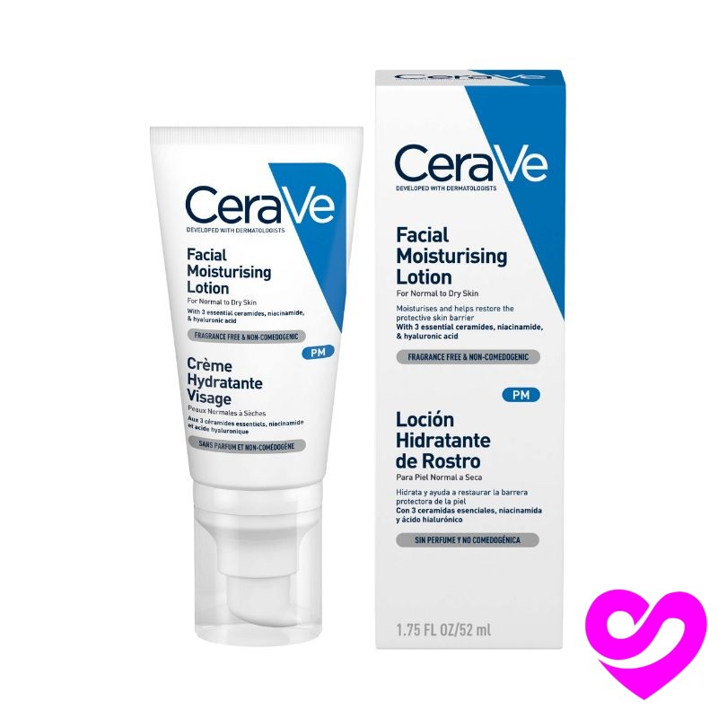 CeraVe PM Facial Moisturising Lotion 52Ml 1 CeraVe PM Facial Moisturising Lotion 52Ml