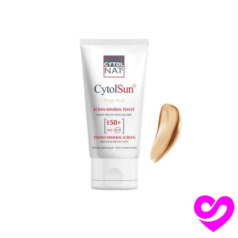 Cytol Sun Ecran SPF50+ Teinté Beige Doré 1 Cytol Sun Ecran SPF50+ Teinté Beige Doré