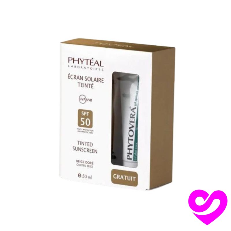 Phyteal Écran Teinte Spf 50+, Beige Doré 1 Phyteal Écran Teinte Spf 50+, Beige Doré