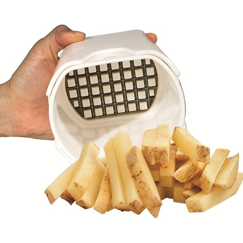 appareil de coupe frites manuel one step blanc