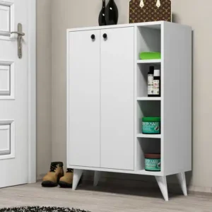 armoire meuble chaussure portes tunisise en blanc Copie Copie