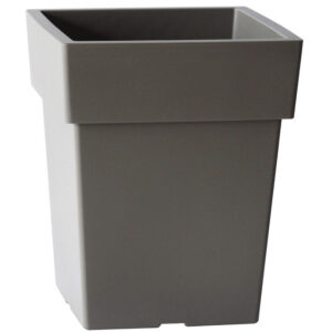bac a plante carre viomes anthracite xx cm