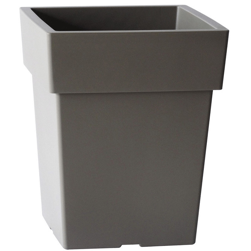 bac a plante carre viomes anthracite xx cm