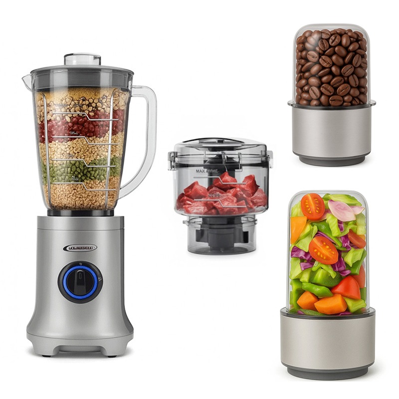 Blender 4EN1 FLORENCE HK-380 1500W - Gris 2 blender en florence hk w silver z
