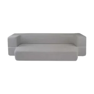canape lit deplimousse convertible gris clair x