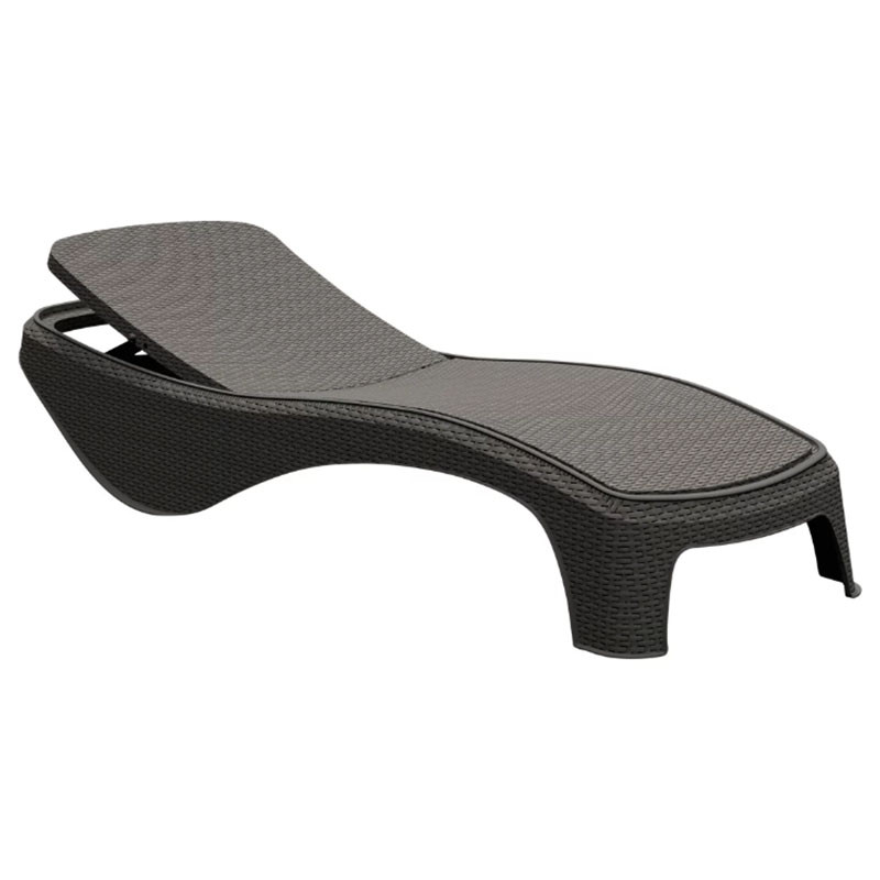 Chaise Longue Atlantic Resina Noir 2 chaise longue atlantic resina noir