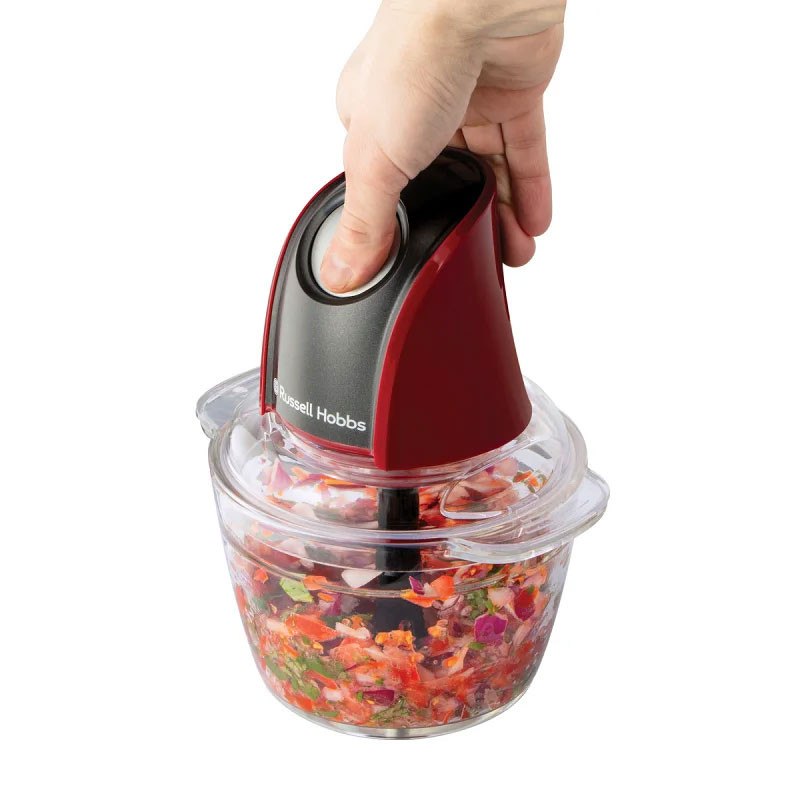 mini hachoir russell hobbs w noir et rouge ()