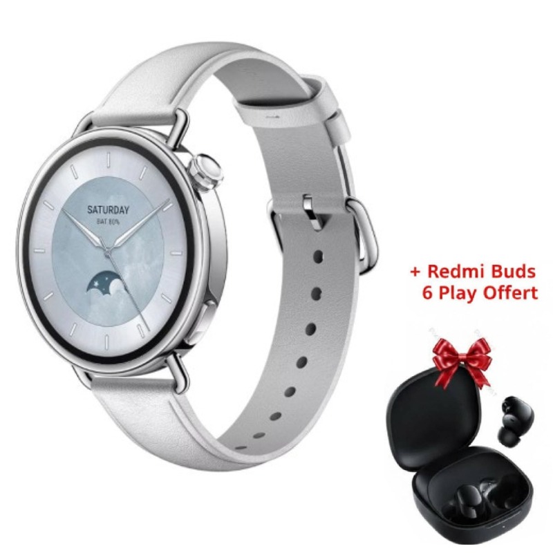 montre connectee xiaomi watch s mm avec redmi buds play mint green