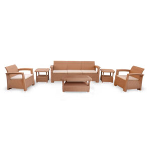 salon de jardin syphax places taupe