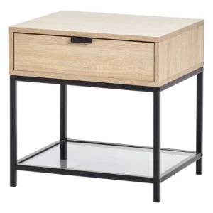 table nuit de chevet metal plus tiroir