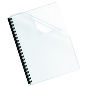 page de garde transparente pour reliure a microns