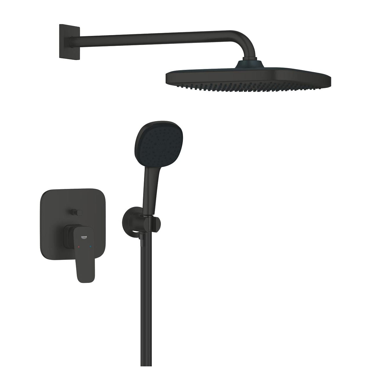 Kit Douche Encastré Grohe Cubeo Noir 1 jpg