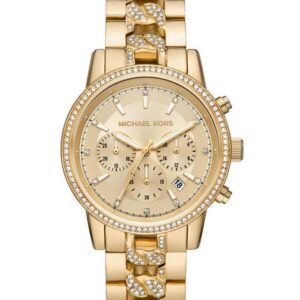 Montre Michael Kors Oversized Ritz Pave Gold Tone MK Femme prix Tunisie jpg
