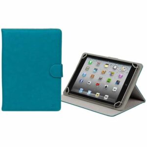 « Etui en cuir pour tablette &Prime; » RivaCase Bleu vert »