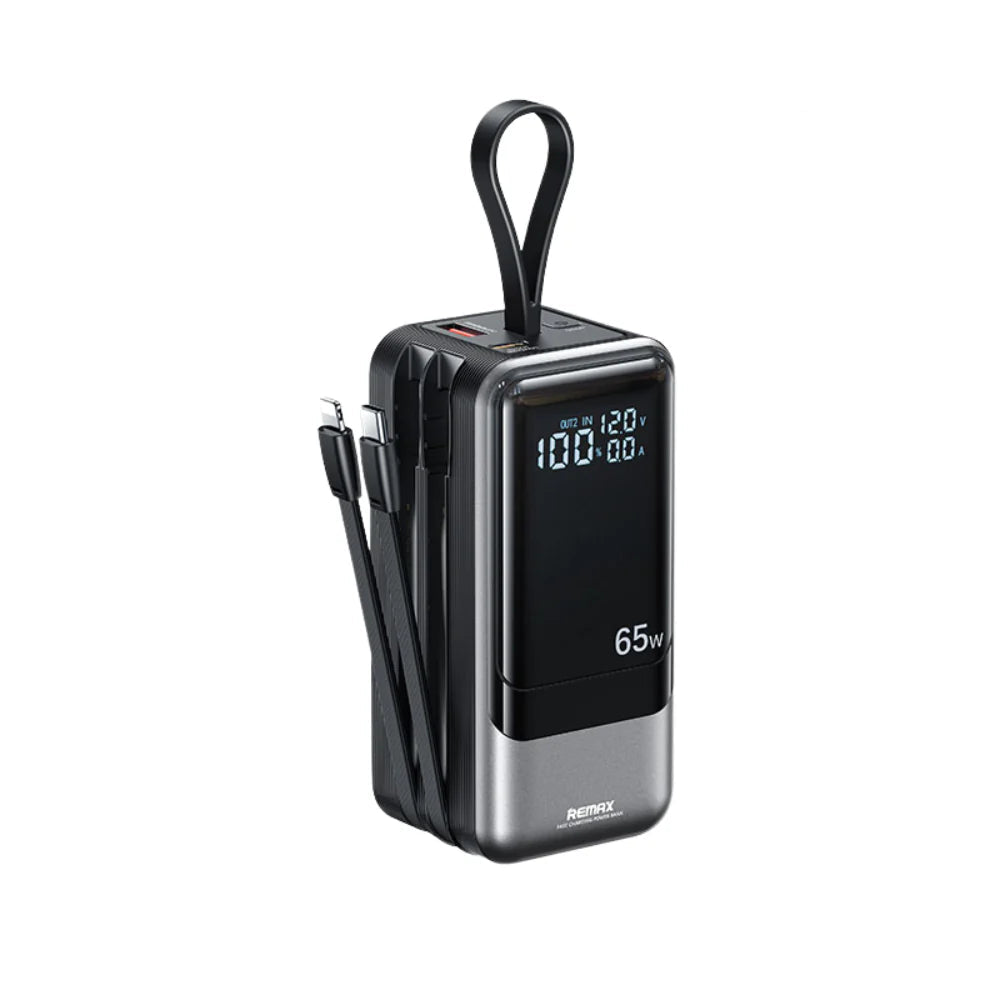 Power Bank REMAX 20000mAh 65W avec Câbles Integrés 1 cab a fb bcae