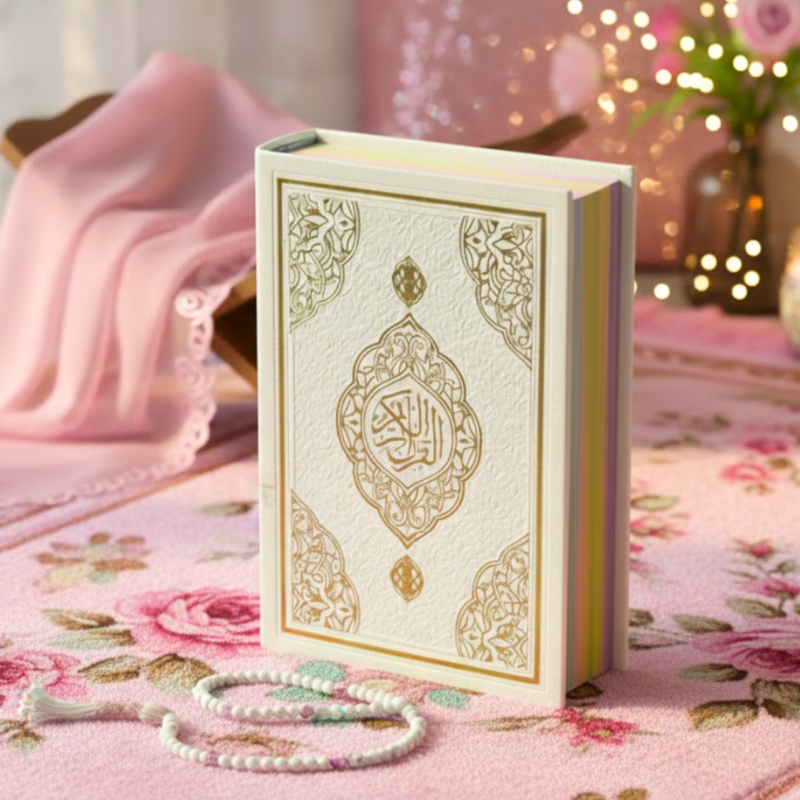 مصحف القرآن الكريم بصفحات ملوّنة 20/14سم | Moshaf 1 Moshaf image x