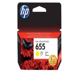 Cartouche authentique d&rsquo;encre jaune Hp