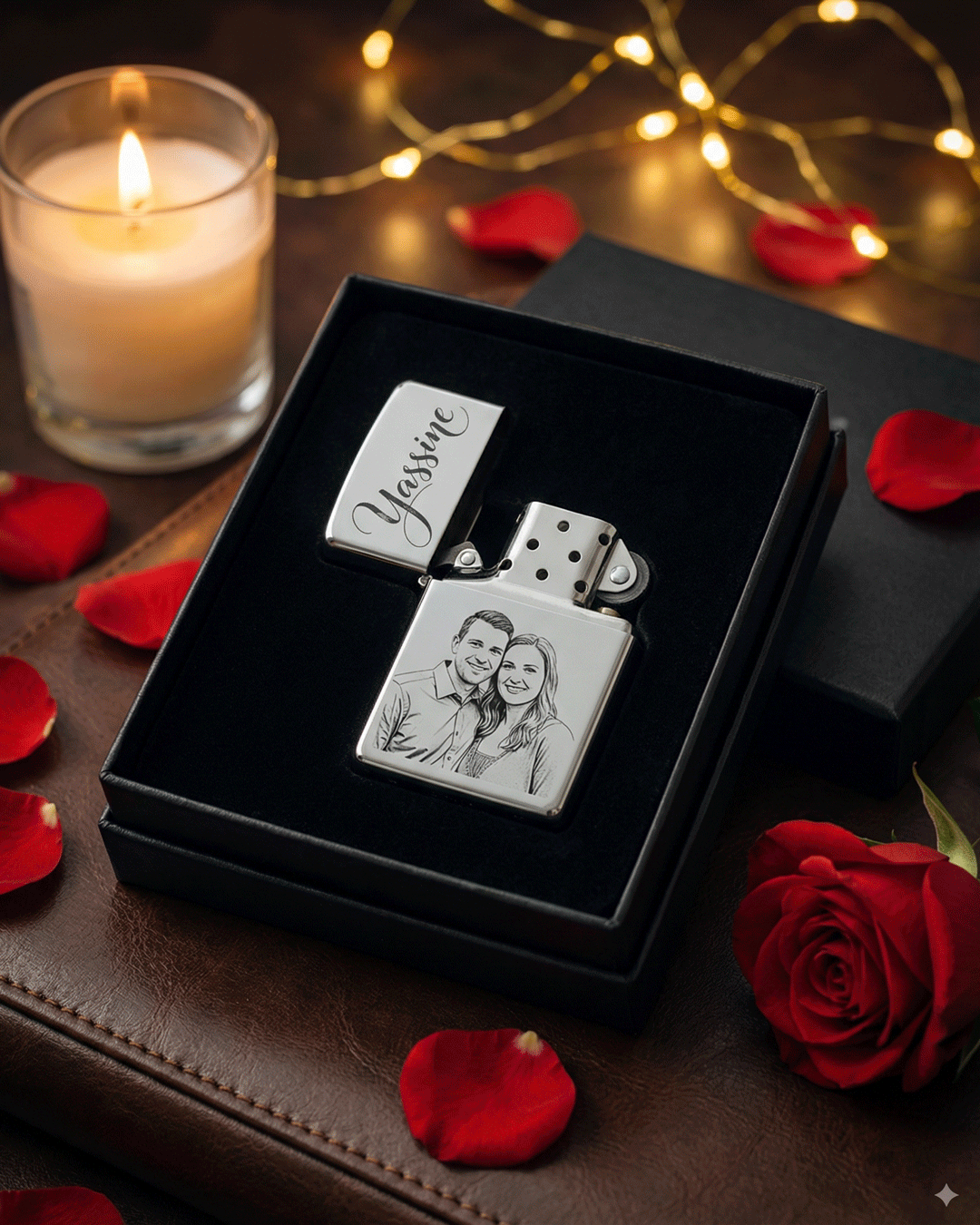BRIQUET LUXE PERSONALISEE AVEC PHOTO ET TEXTE 1 b fd eb d bfeec