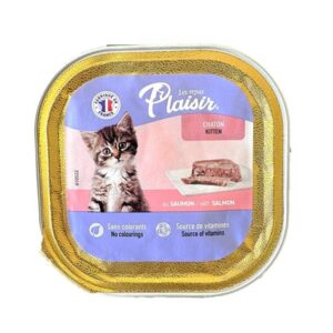 PLAISIR - BARQUETTE POUR CHATON AU SAUMON 100 GR