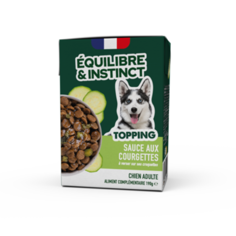 E&I - BRIQUE CHIEN AUX COURGETTES 190G