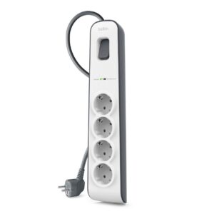 Bande de rallonge Belkin &# voies / prises, m &# Blanc