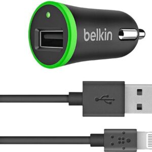 Chargeur voiture Belkin Boost Up A + Câble Lightning