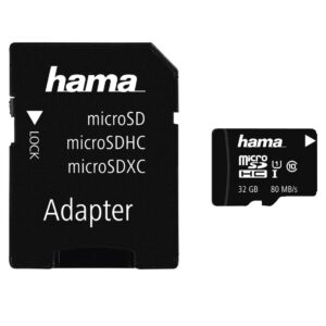 Carte mémoire Hama Micro SDHC GB classe UHS I MB/s + adaptateur