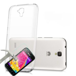 Coque en silicone HUAWEI Y + film de protection anti chok SMARTEK Gratuit