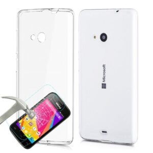 ETUI EN SILICONE LUMIA + ANTI CASSE SMARTEK GRATUIT