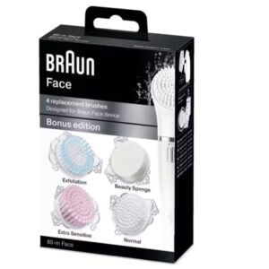 x brosses nettoyantes braun se m pour visage