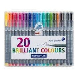 STYLO POINT FINE STAEDTLER TRIPLUS FINELINER POCH 20