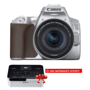 Appareil photo Reflex Canon EOS D + EF mm IS STM Marron