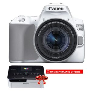 Appareil photo Reflex Canon EOS D + EF mm IS STM Silver