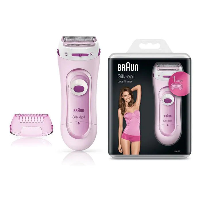 Rasoir femme BRAUN blanc & rose (LS5103) 1 Rasoir femme BRAUN blanc & rose (LS5103)