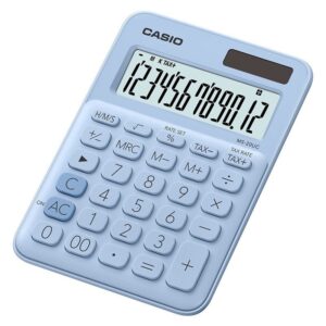 Calculatrice de bureau Casio MS UC Bleu clair
