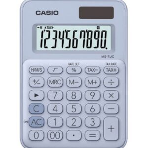 Calculatrice de bureau Casio MS UC Bleu Clair