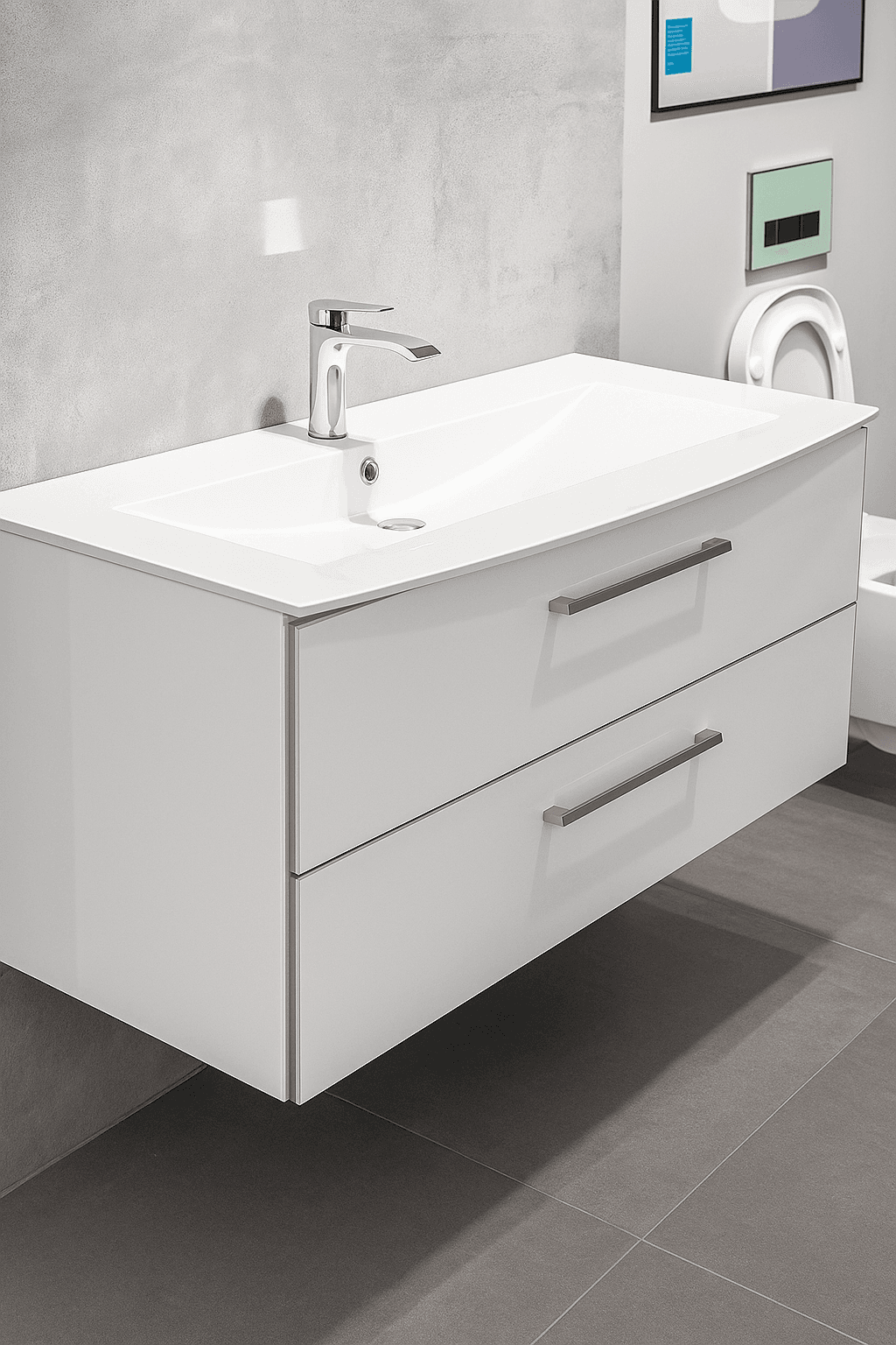 Meuble salle de bain Lido 122cm deux tiroirs 1 png