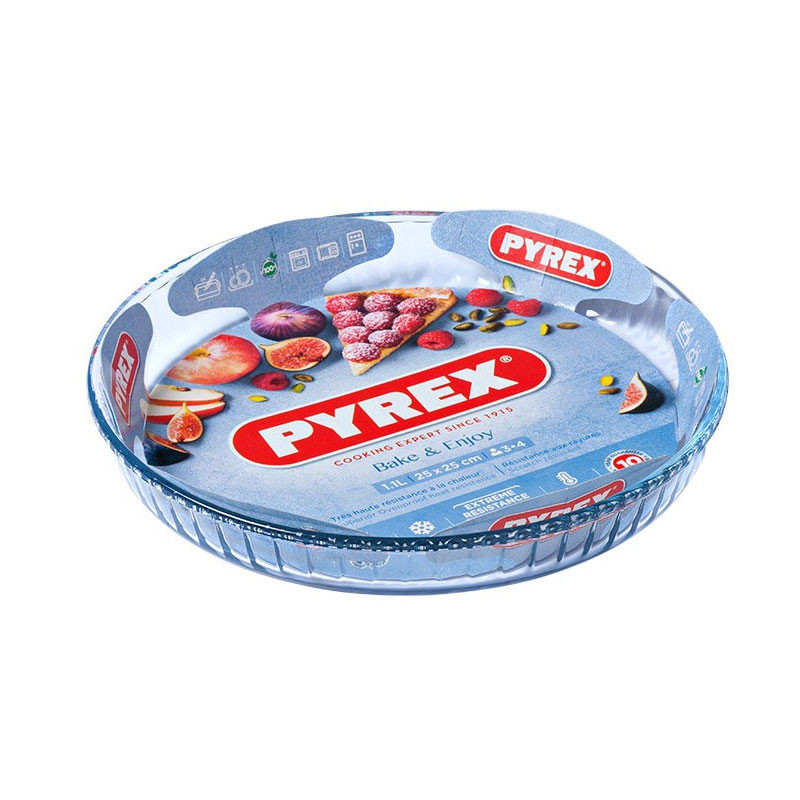 Moule à Tarte Rond Pyrex 25 Cm 1 assiettes creuses luminarc trianon cm noir