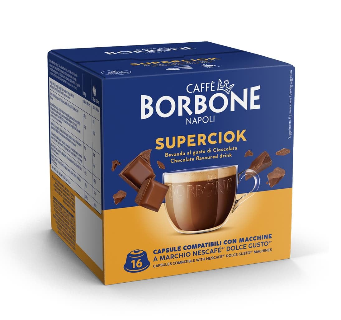 Borbone Super Ciok Boite 16 Capsules Compatibles Dolce Gusto 1 mslDbaXWL