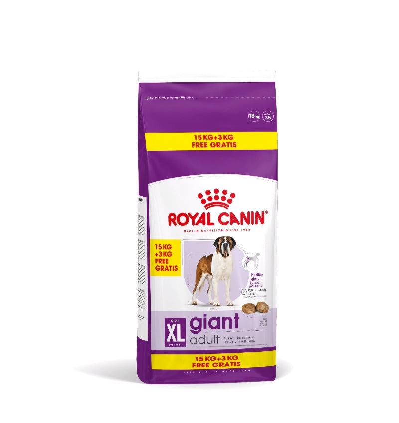 ROYAL CANIN ADULTE GIANT 15KG + 3KG OFFERTS 1 ROYAL CANIN ADULTE GIANT 15KG + 3KG OFFERTS