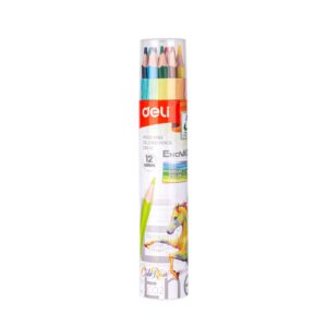 CRAYONS DE COULEUR DELI COLORUN 12 EN BOITE REF C112-12