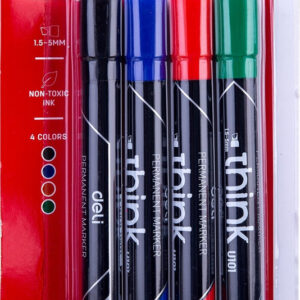 MARQUEUR PERMANENT DELI POCH DE 4 U101