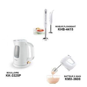 PACK KIWI BOUILLOIRE KK P X BATTEUR KMX X MIXEUR KHB
