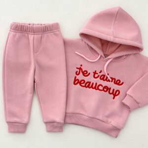 Ensemble Je t'aime beaucoup Rose