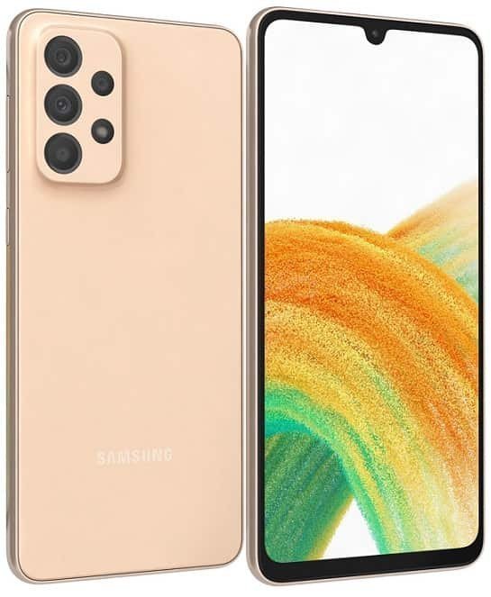 Smartphone Samsung Galaxy A33 5G (8/128Go) Pêche 1 Smartphone Samsung Galaxy A G (/Go) Pêche